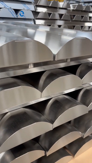 infratech stainless steel bodies in a row