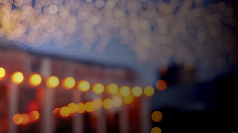 blurry lights at night